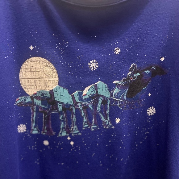 Torrid Star Wars Christmas Cozy Fleece Crew Neck Pullover Sweatshirt size 1X - Picture 6 of 8